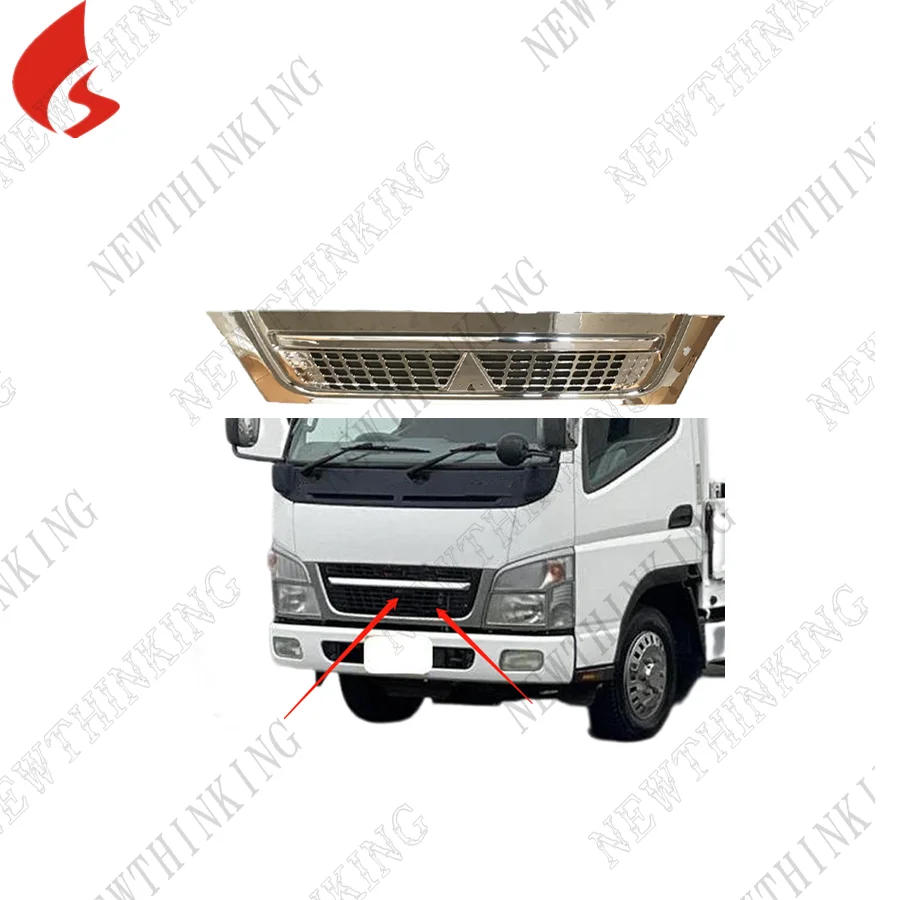 chrome Grille assembly FOR TRUCK SPARE PARTS FOR FUSO CANTER 2006 FE71B FE84D TRUCK BODY PARTS With High Quality Custom