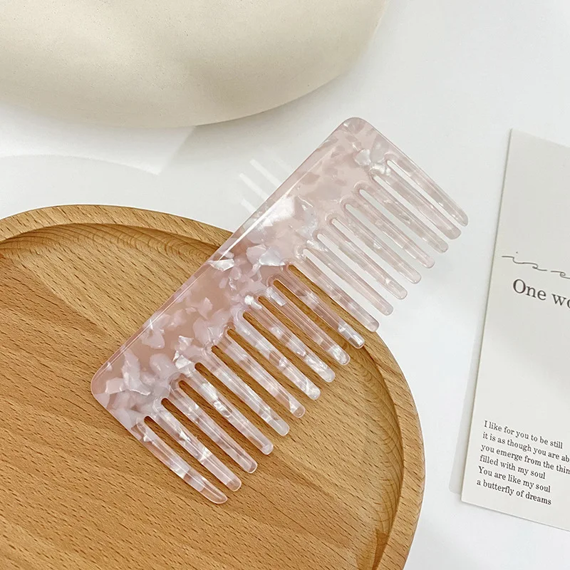 Custom Logo Acetate Straight Hair Combs For Salon Hairdressing For Salon Hair Comb