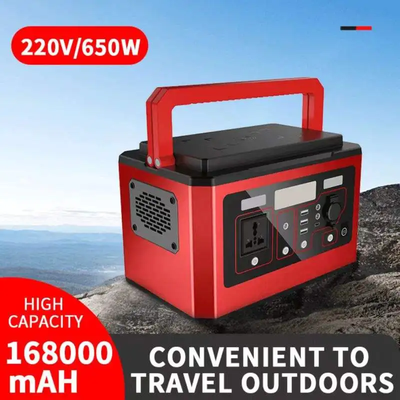 Convenient solar emergency power supply 110V 220V outdoor generator 500W energy storage emergency power supply