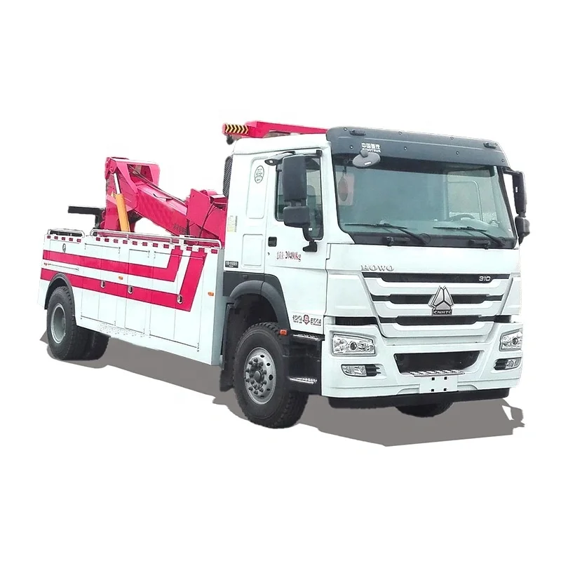 Sinotruk New or Used 4*2 Wrecker Recovery Towing Truck Flatbed Truck