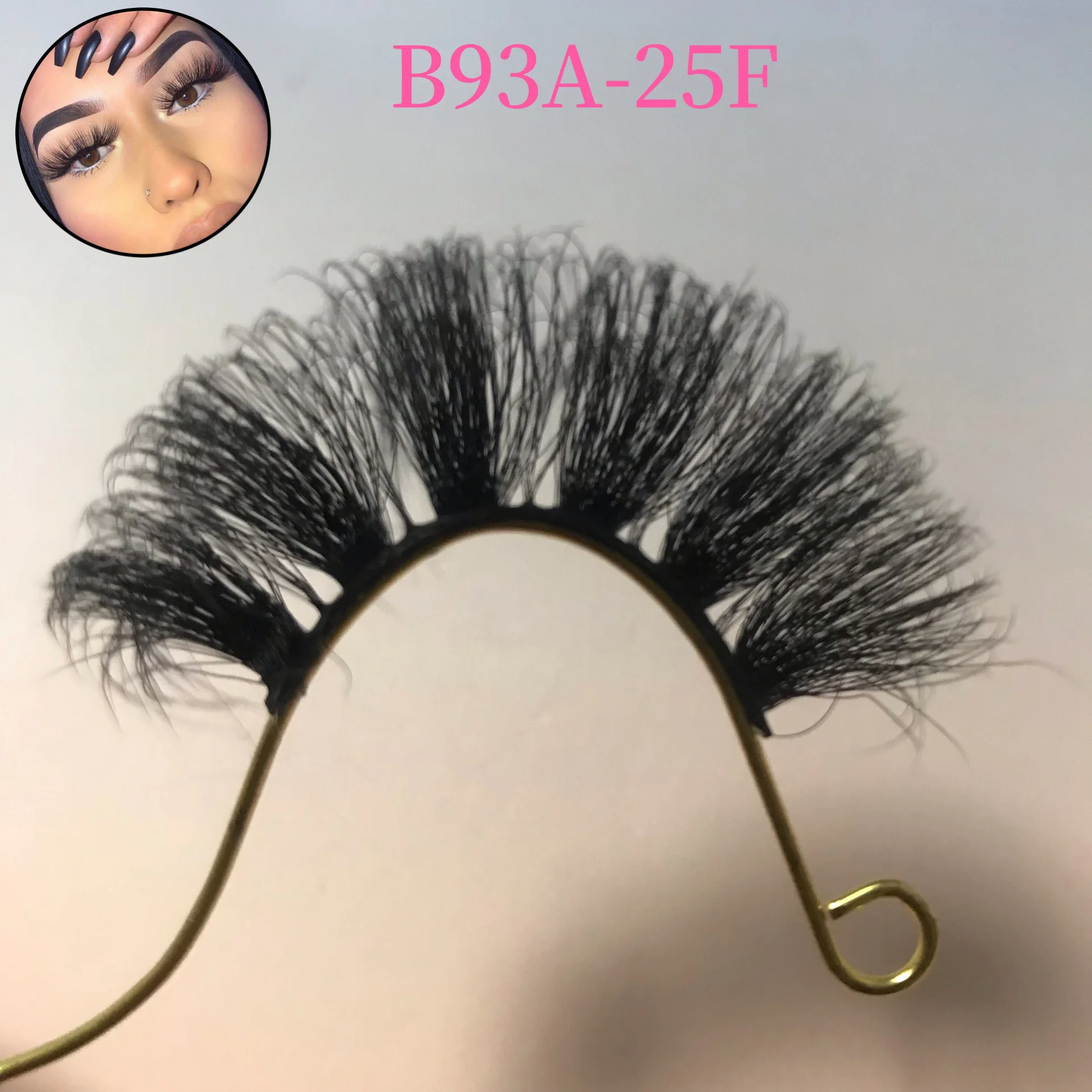 25 mm lashes 3d 25mm fluffy faux mink eyelashes wholesale 5d fluffy full strip faux mink eyelashes black cotton band