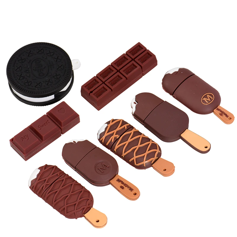 jaster Ice Cream Bar Usb Flash Drive Pen Drive Silicone Cute Fancy usb stick 512mb 1gb 2gb 4gb pendriv  U Disk