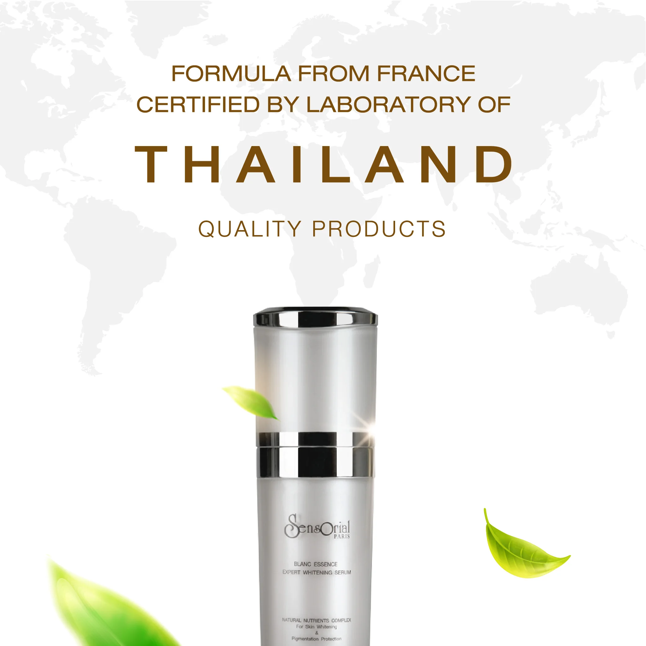 Sensorial Whitening Serum Natural Ingredient Extracts 100% for Bright Skin Naturally Looking Youthful 30 ml