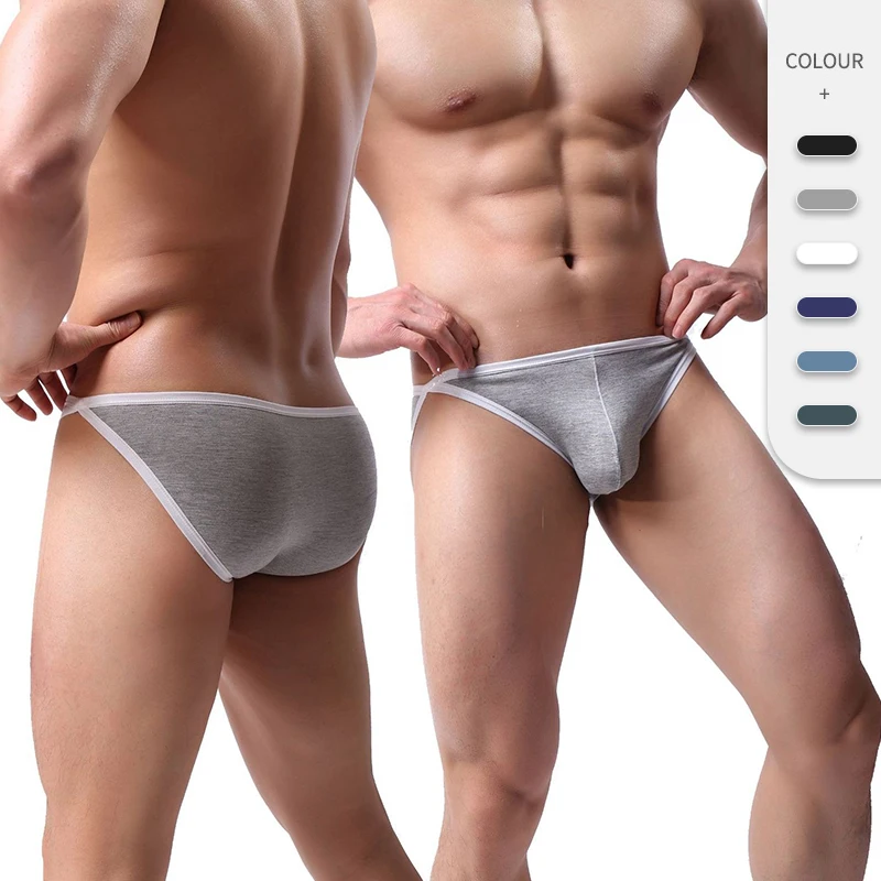 Maxesc OEM ODM Wholesale Custom European Size Cotton Modal Sexy Low Rise Men Sexi Brief Panties