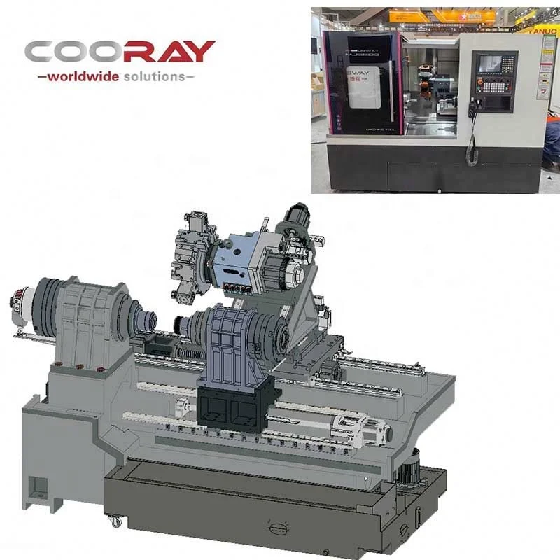Y axis turning and milling cnc lathe Bar Feeder Numerical Control Cnc Lathe Turning And Milling