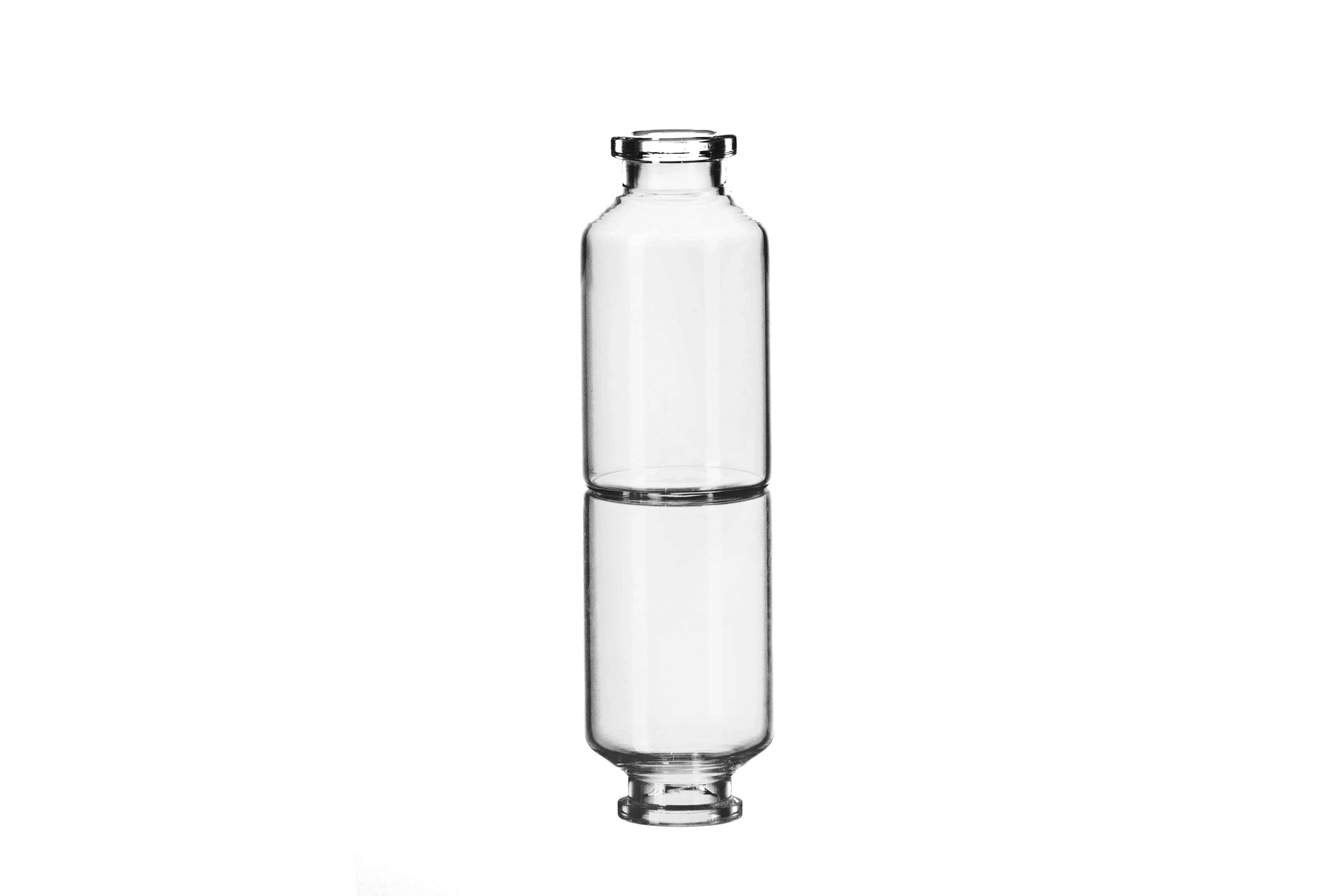 High quality 3ml mini clear amber type 1 glass vial for injection glass bottle with butyl rubber stopper and aluminum lid