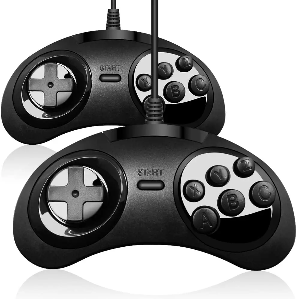 6 Buttons USB Classic Gamepad Game Controller Joypad for the SEGA Genesis MD2