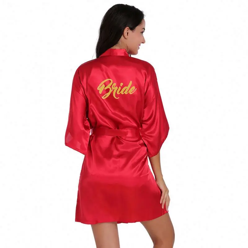 
Мужской шелковый халат, женский сексуальный Свадебный халат для невесты, свадебные платья, халат для подружки невесты, атласный кружевной Халат 