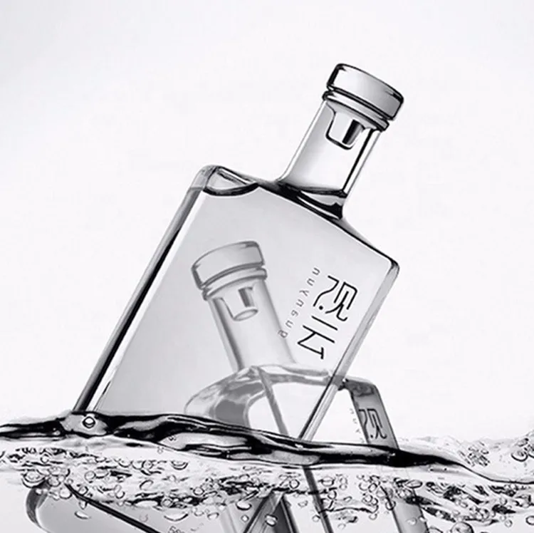 500 мл Квадратная бутылка для виски Радиоуправляемый вертолет gin водка круглые стеклянные бутылки ликера дух алкогольный напиток стеклянная