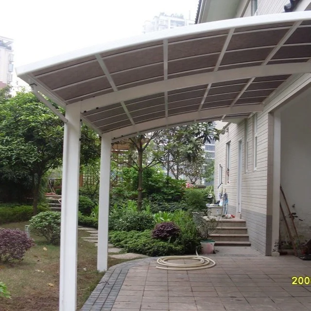 Strong and sturdy solar used camping car roof tent garage with all-aluminum frame and solid polycarbonate carports for sale