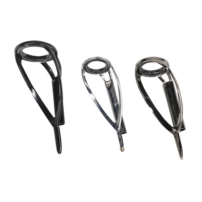 Stainless steel frame ceramic ring Tip Top Fishing Rod Guides customized size various color