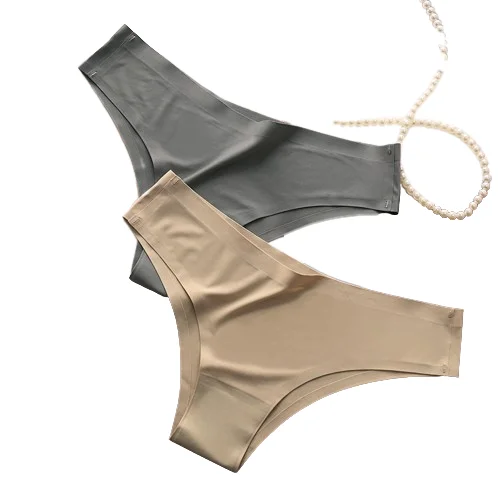 High Quality Ice Silk Thong Sexy Women Panties Seamless G String Briefs T Back for Girls Underwear Ladies Underpants
