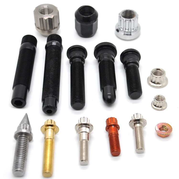 Заводское производство Сплит riim колесная шпилька 2 3 шт. 12pt 12 точечный фланец болт и гайка