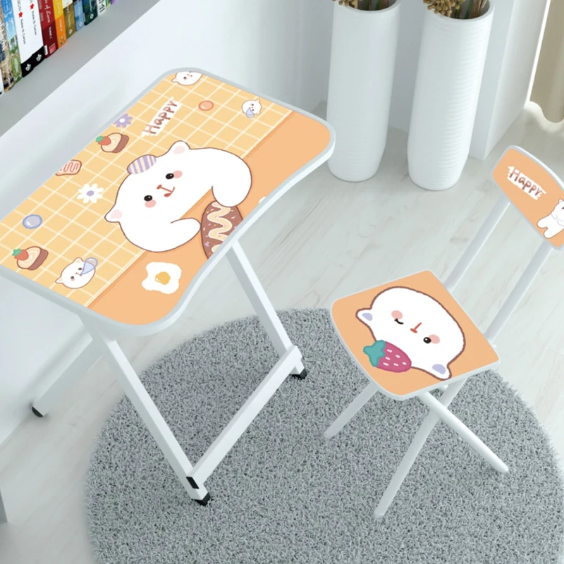 Wholesale Colorful Design Lovely Kids Study Table And Chair Of Water Painting Living Room Study Table For Kids