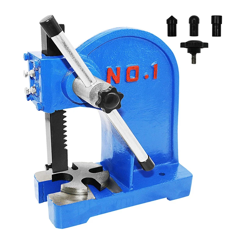 1 ton Hand Press Punch For Stainless Steel Scrap Manual Arbor Press