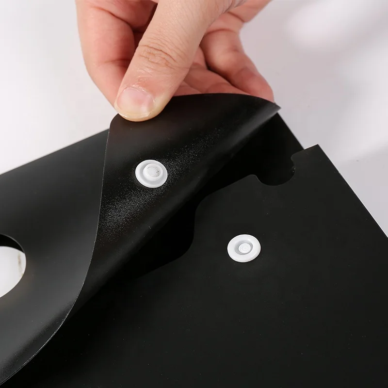 A2 A3 A4 Size Waterproof Document File Clear PP Plastic TWo Snap Button Envelope Document Bag school bag