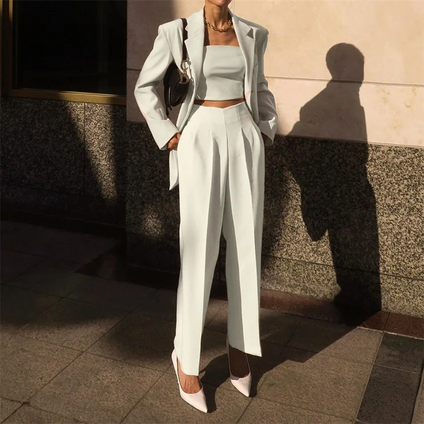 French Style Fashion Summer Casual Pants pantalon mujer High Waist Pure Women Trousers Wide Leg Pants
