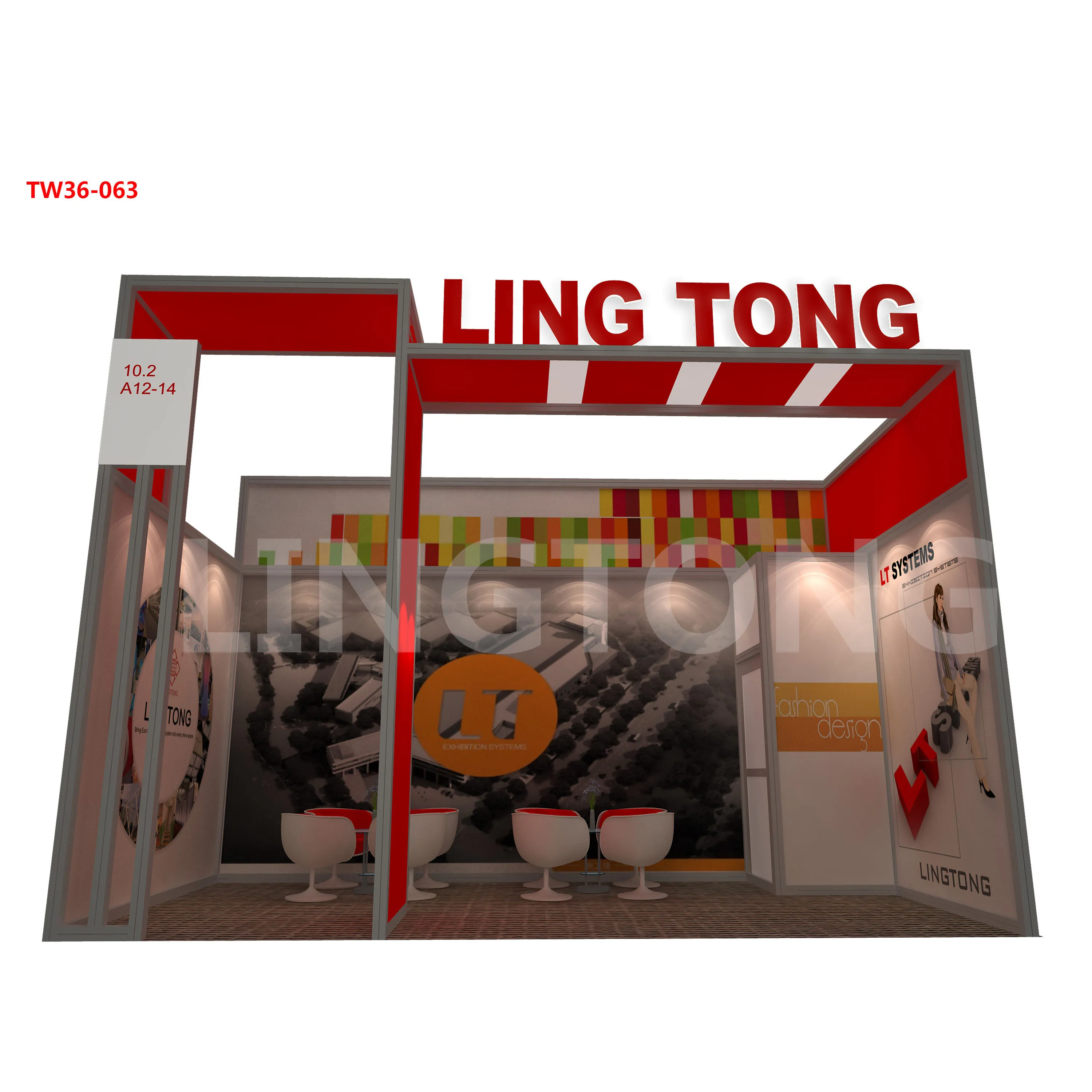 (11) A-NEW Portable Exhibition Tension Fabric SEG banner Stand LED Modular Booth Frame Unique Design Trade Show Equipment