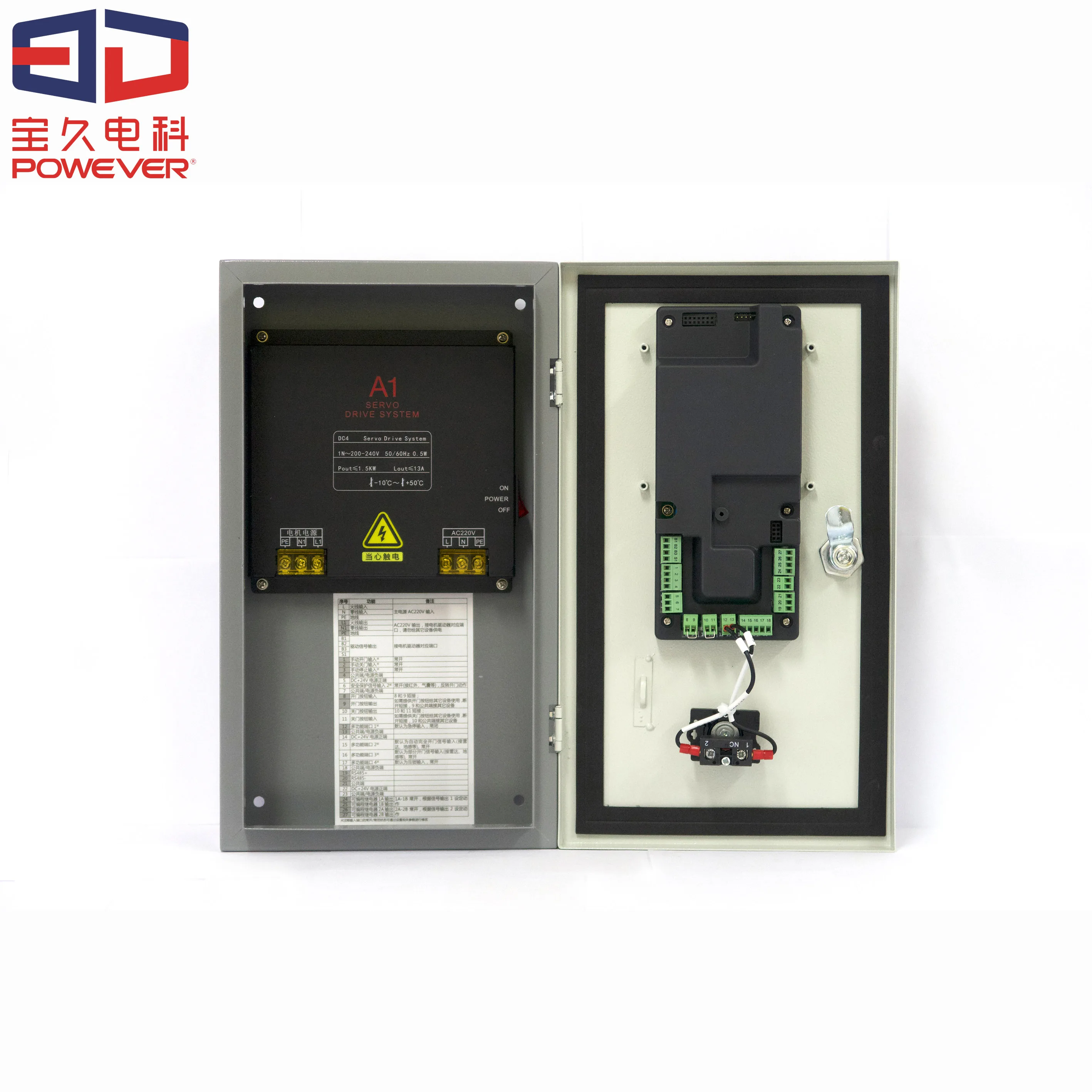 Energy-Saving Brushless A1 750W Servo Motor and Controller for Flexible High Speed Doors Openers - CE Certificated