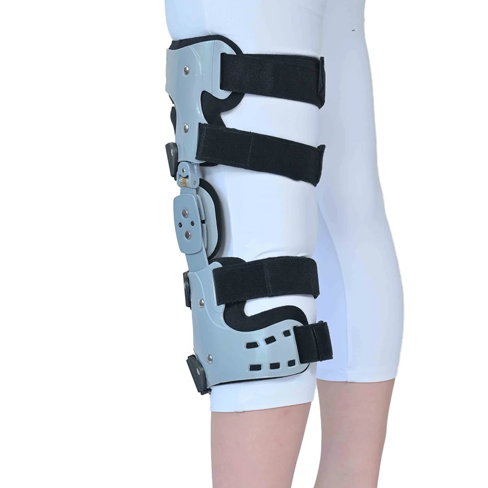 Medical Orthopedic Knee Joint Brace Support Joint Fixation Osteoarthritis Recovery Fracture ROM Knee Stabilizer for Pain Relief