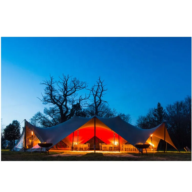 Weather-Resistant Outdoor Exhibition Stand Tents Stretch Flea Market Trade Show Tents for Big Events