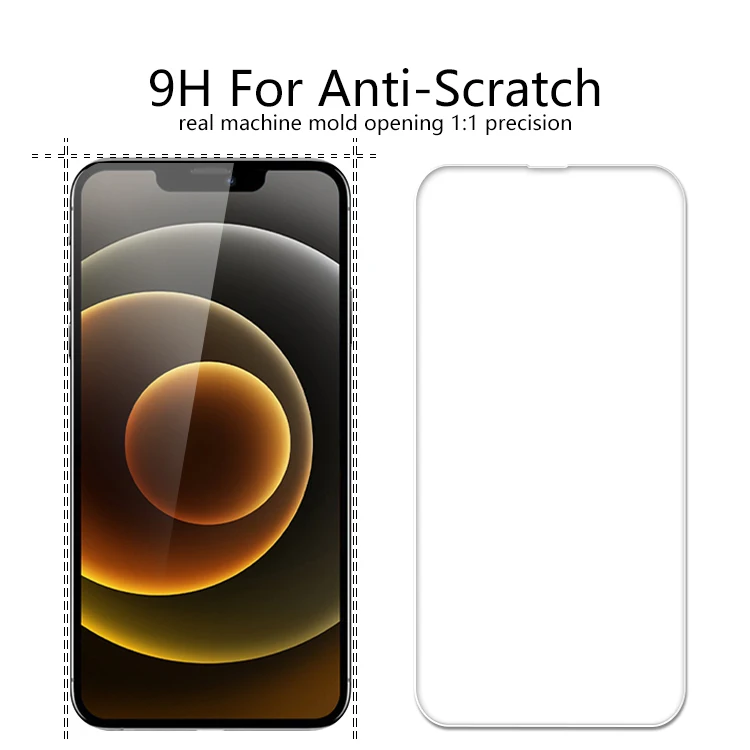 Amazon 2.5D High Transparent Anti Blue Ray Tempered Glass Film Screen Protector For iPhone 12 Pro Max 13