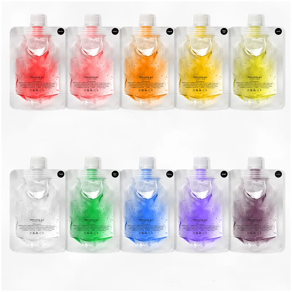 Fruit lip gloss transparent base oil 50ML Bulk Vegan Make Your Own Private Label Cruelty Free Lip Gloss Base