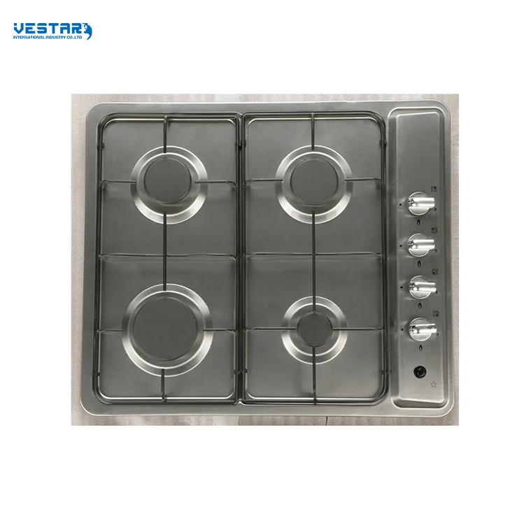 60cm 4 burners home appliance kitchen recessed black tempered glass gas stove cooker gas hob