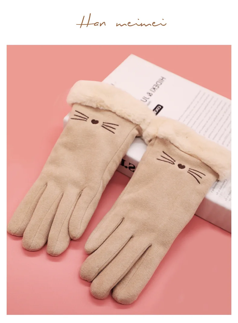 Женские зимние водонепроницаемые ветрозащитные перчатки