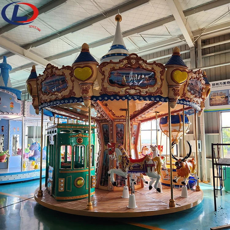 Outdoor Playground Shopping Mall Kids Adult 16 Seats Carousel Merry Go Round for Kids