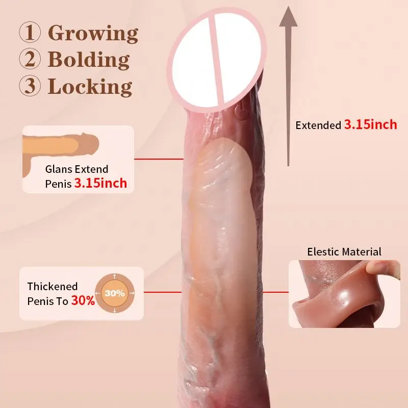 GYF Realistic Extension Sleeve Remote Control 8 Speed Vibrating Penis Enlargement Holster Couple Erotic Sex Toys Masturbador