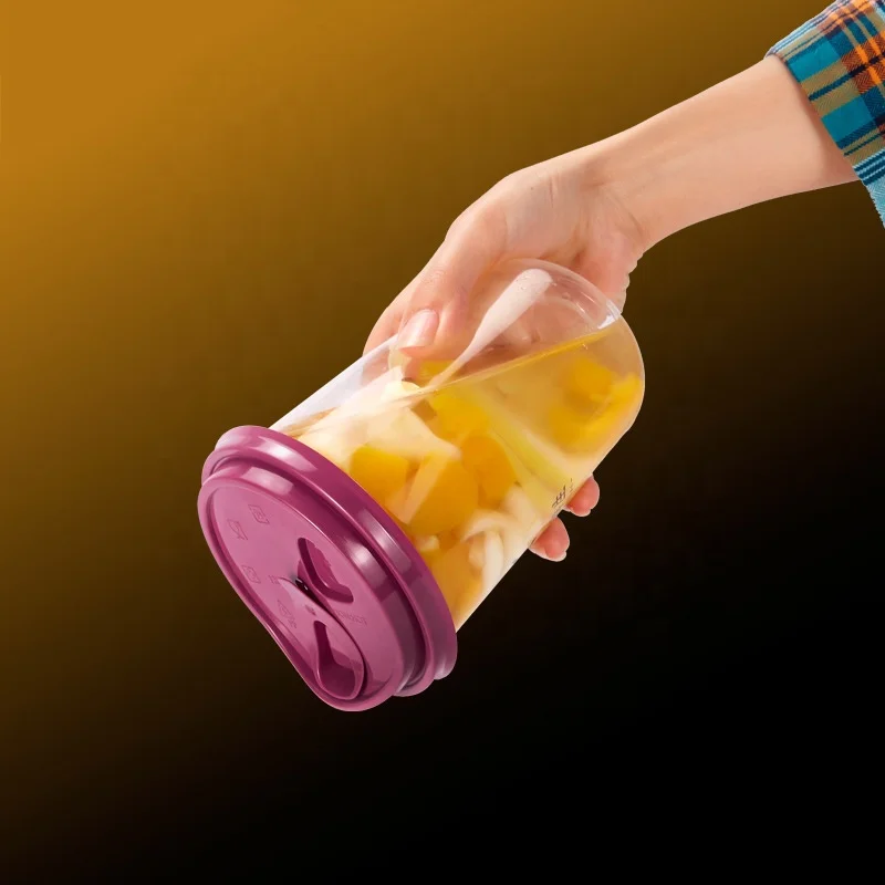 90mm diameter plastic PP cup lid with stopper plug