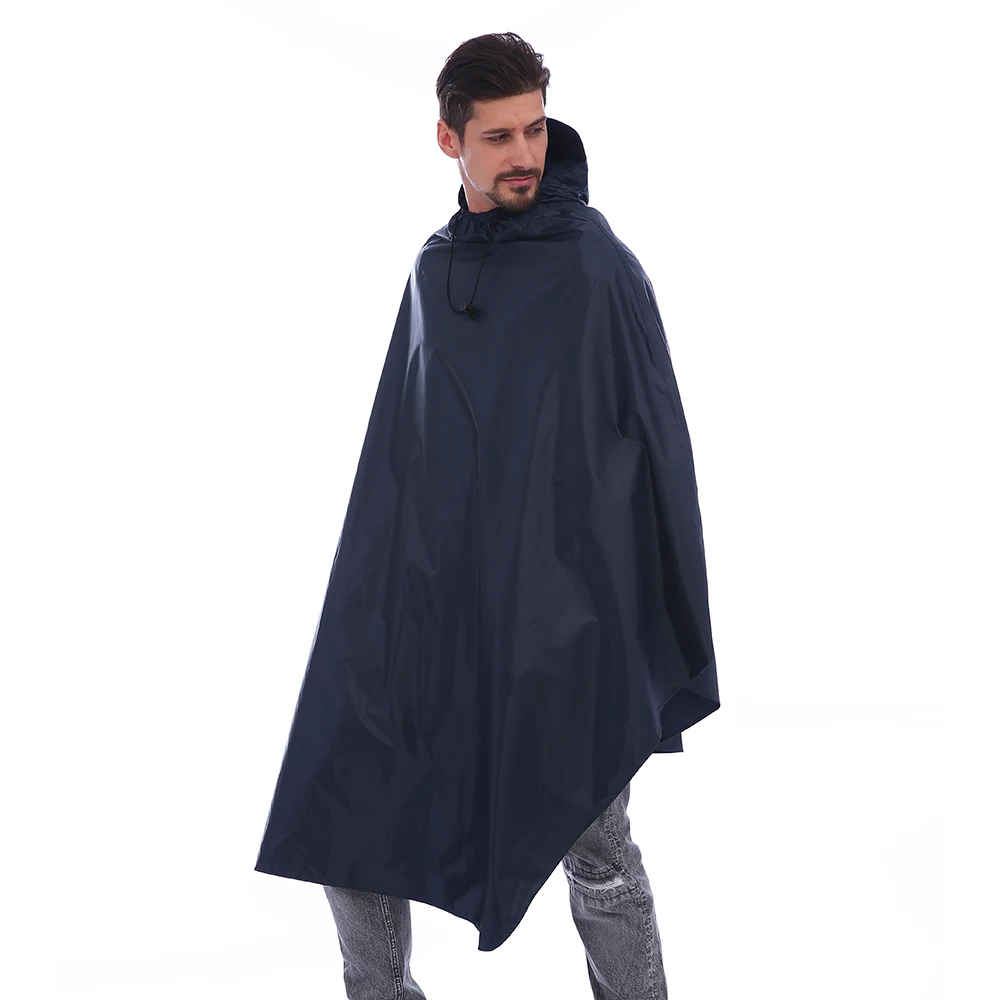 Adult Motorcycle Rain Coat Jacquard Fabric Raincoat Cloak Rain Cape Riding Rain Poncho