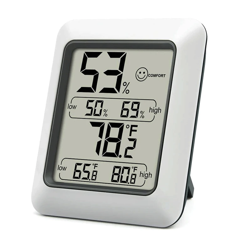 LCD Indoor outdoor Hygrometer Thermometer Digital Portable Thermo-Hygrometer With Temperature Humidity Monitor