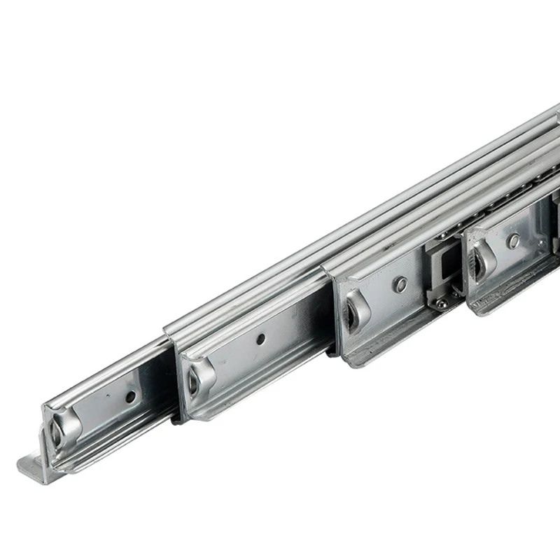 ROEASY 100% extend table drawer slide channel multi sections 13 fold dining table slide rails