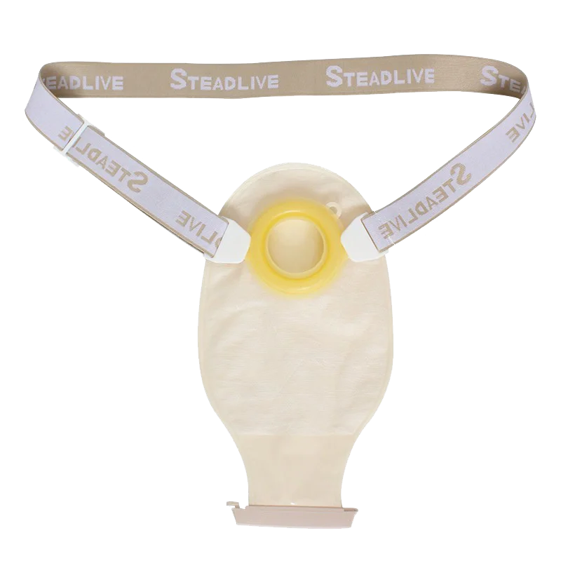 45/57/70mm Wholesale Ostomy Bag With Skin Barrier Ring and Belt For Stoma Care