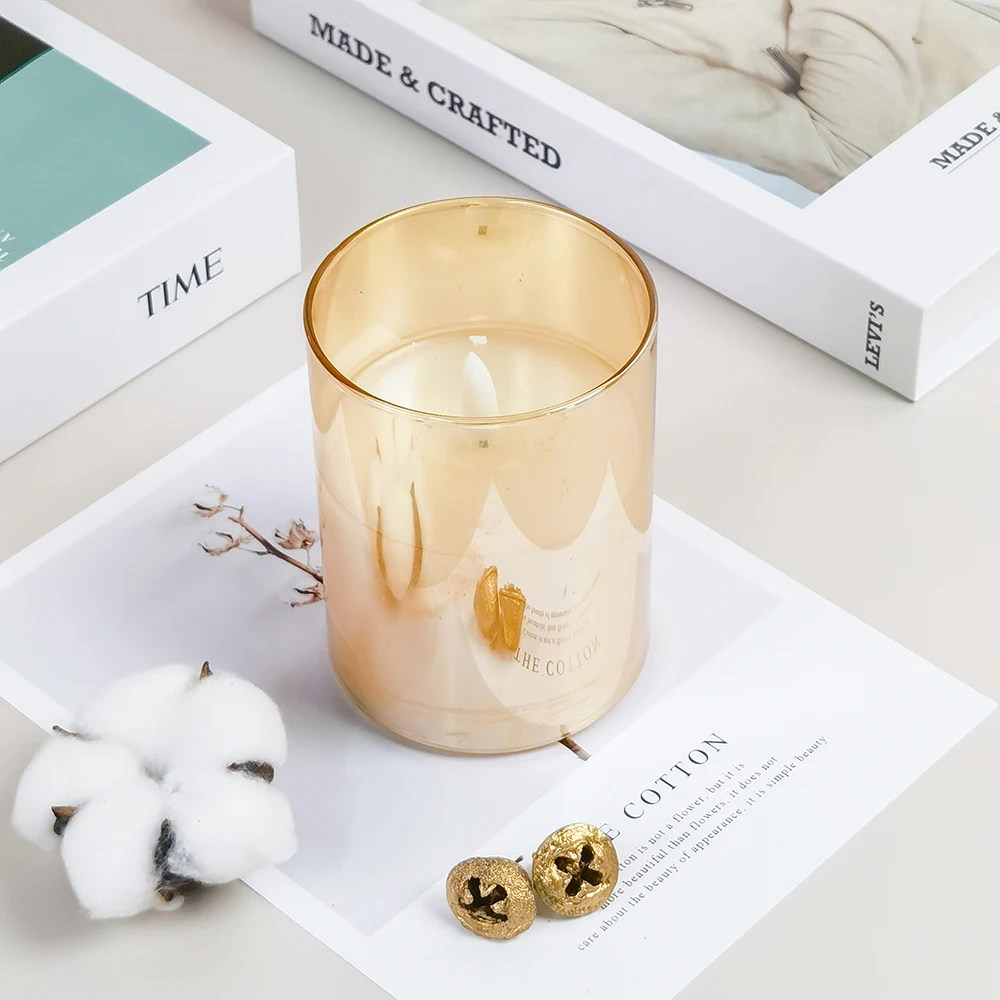 Vintage Dancing Flame Glass Led Candle for Christmas
