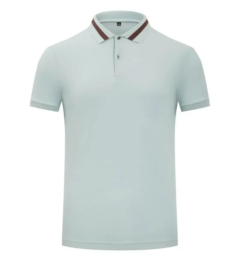 Ice porcelain cotton polo shirt custom printed logo, pure cotton summer clothing print, custom embroidered t-shirt