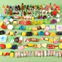 Toys Kids Mini Cute Miniature Doll House Store Supermarket Food Cake Wine Drink For Phone Case Imitate Kitchen Accessories Toys