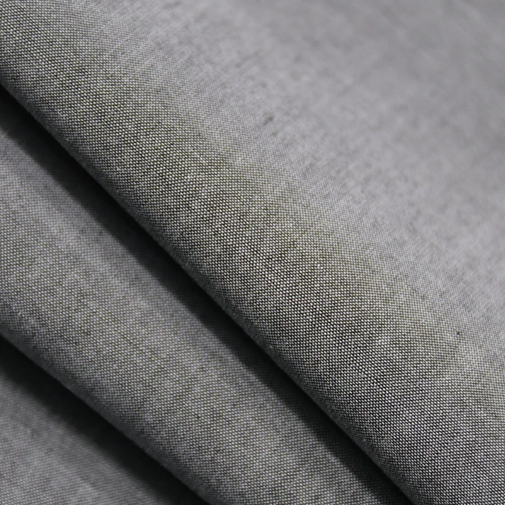 12120 # 28% tencel 28% хлопок 44% полиэстер саржа тканая ткань для женских пальто растения