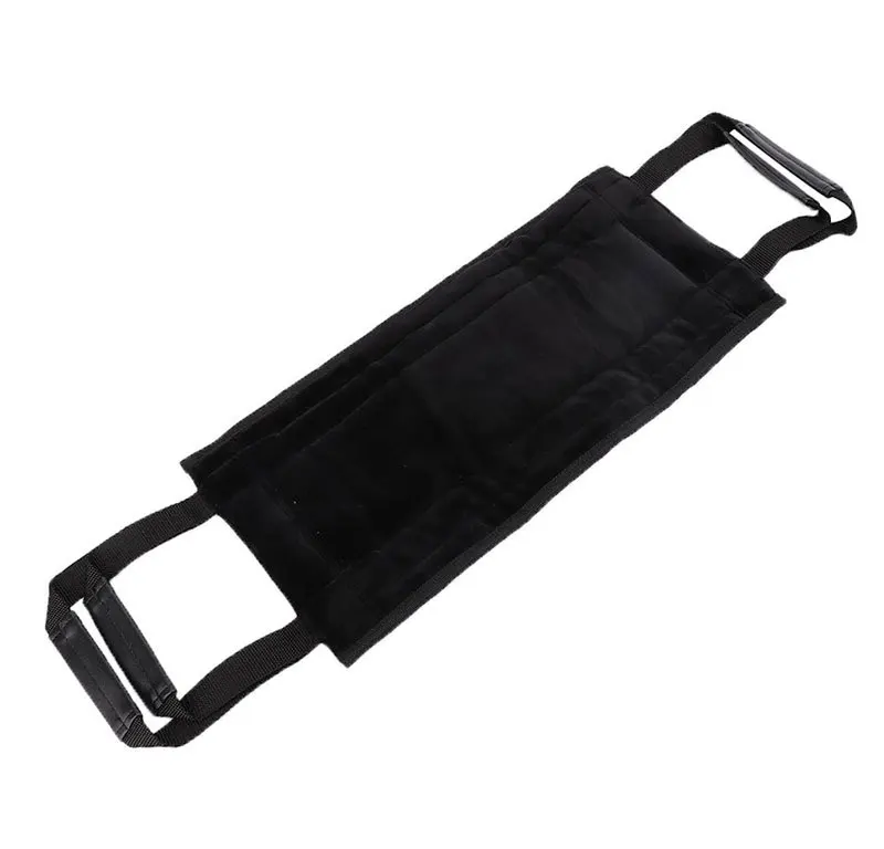Auxiliary equipment for people with limited mobility. Lifting belt with four handles