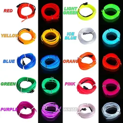 Car accessories Interior Atmosphere Lamp LED Neon Decorative EL Wire Ambient USB DIY cold light line strip Tube auto lighting