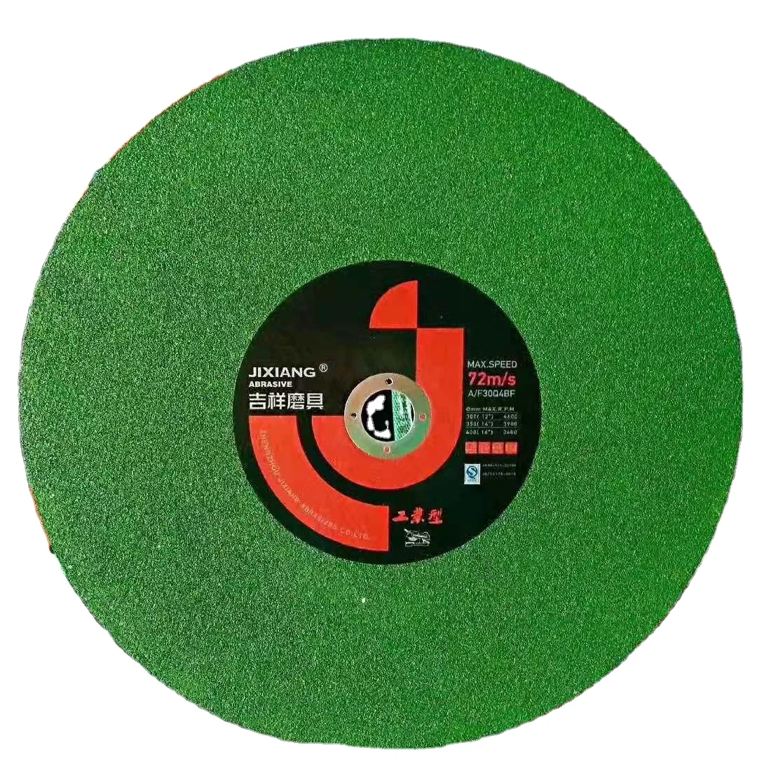 Popular colorful green 14 inch stainless steel cutting disc made in China with high efficiency