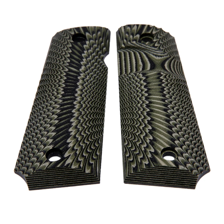 
Full Size G10 Gun Grips 1911 grips for Colt 1911, Sunburst texture with standard cut 