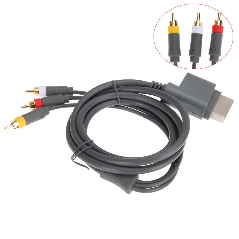 For Xboxes 360 With 6FT Optical Output HD VGA Audio Cable Component Composite Cord  For Xboxes 360 AV Cable