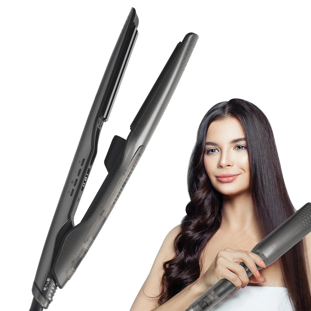 High Quality Portable Steampod Flat Iron Titanium 480 Degrees Steam Iconic Professional Hair Straightener