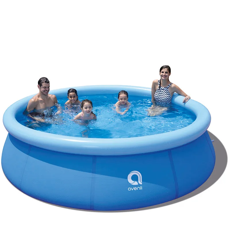 B02 Easy Set up backyard 12ft above ground inflatable swimming pool Prompt Set up Pool family  water sports playing equipment