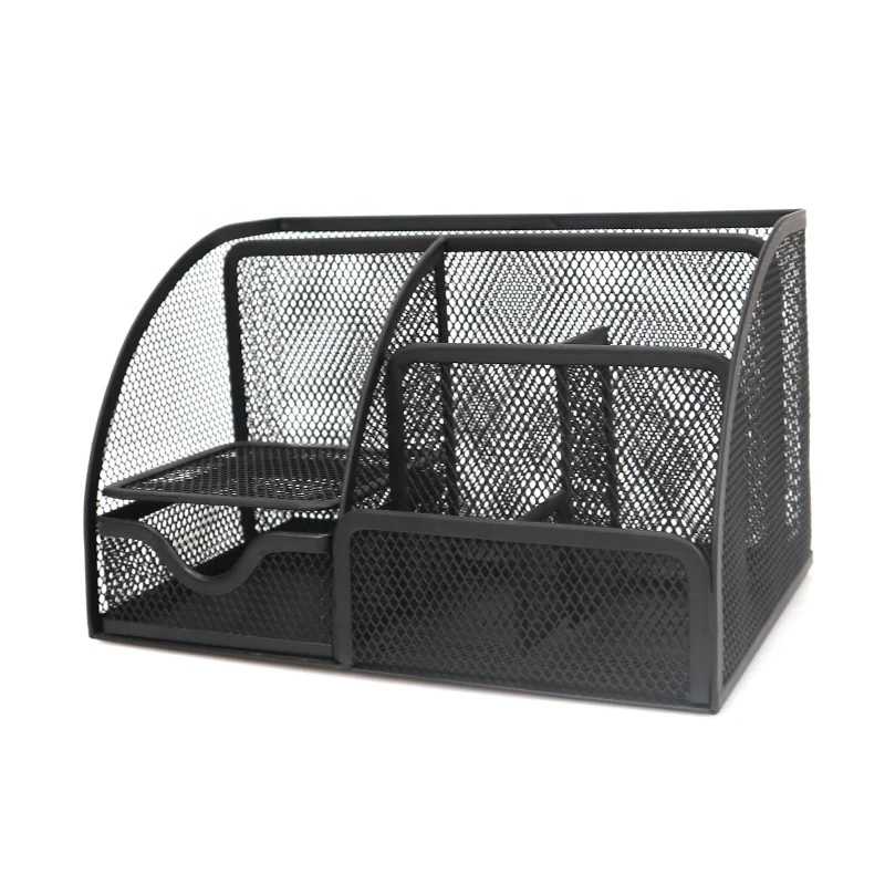 Высококачественный Металлический Сетчатый Настольный органайзер для офиса