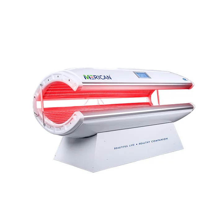 Whole Body Solarium Tanning Machine Led Red Light Therapy Bed 660nm 850nm Led Pdt Red Infrared Device For Beauty Salon