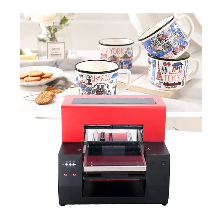 Small size A3 digital machine for printing mug/pen/golf ball UV Flat Bed Printer